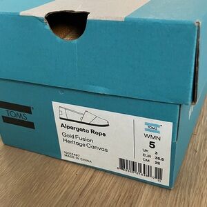 TOMS Mustard Yellow Canvas Espadrilles Flats